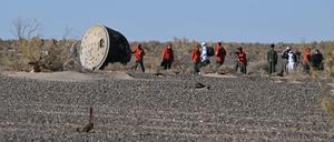 Die Astronauten Tang Hongbo, Tang Shengjie und Jiang Xinlin sind auf dem Landeplatz Dongfeng gelandet.