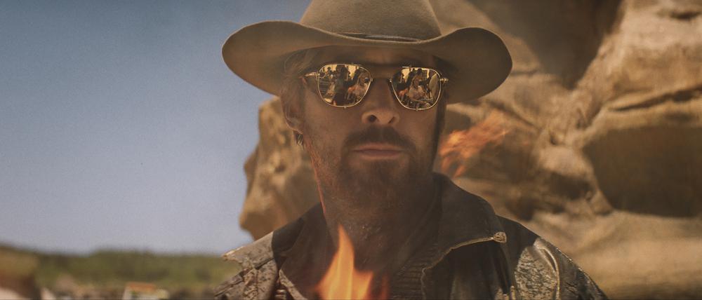 Ryan Gosling is Colt Seavers in THE FALL GUY, directed by David Leitch Emily Blunt is Judy Moreno and Ryan Gosling is Colt Seavers in THE FALL GUY, directed by David Leitch