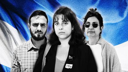 Gesichter eines nationalen Traumas: Yahya Mahamid, Shira Havron, Nitzan Peled (v.l.).