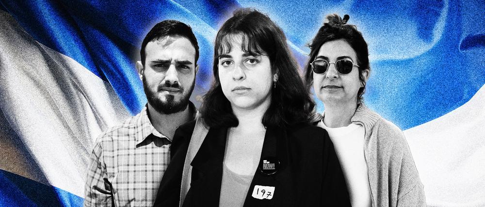 Gesichter eines nationalen Traumas: Yahya Mahamid, Shira Havron, Nitzan Peled (v.l.).