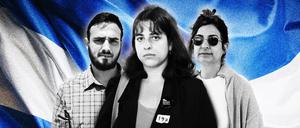 Gesichter eines nationalen Traumas: Yahya Mahamid, Shira Havron, Nitzan Peled (v.l.).