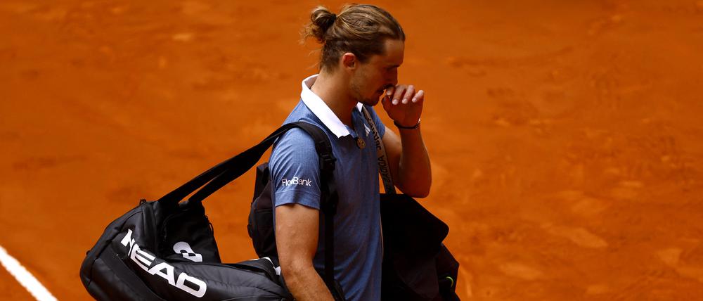 Für Alexander Zverev hieß es schon nach dem Achtelfinale Tasche packen in Madrid.