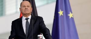 Bundeskanzler Scholz am Dienstag in Berlin.