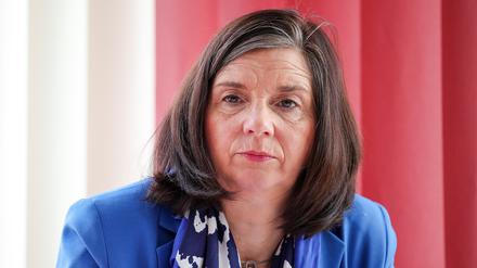 ARCHIV - 23.01.2024, Sachsen, Markneukirchen: Bundestagsvizepräsidentin Katrin Göring-Eckardt (Grüne) (zu dpa: «Demonstranten blockieren Auto von Bundestagsvize Göring-Eckardt») Foto: Jan Woitas/dpa +++ dpa-Bildfunk +++