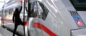Ein ICE am Hauptbahnhof München.
