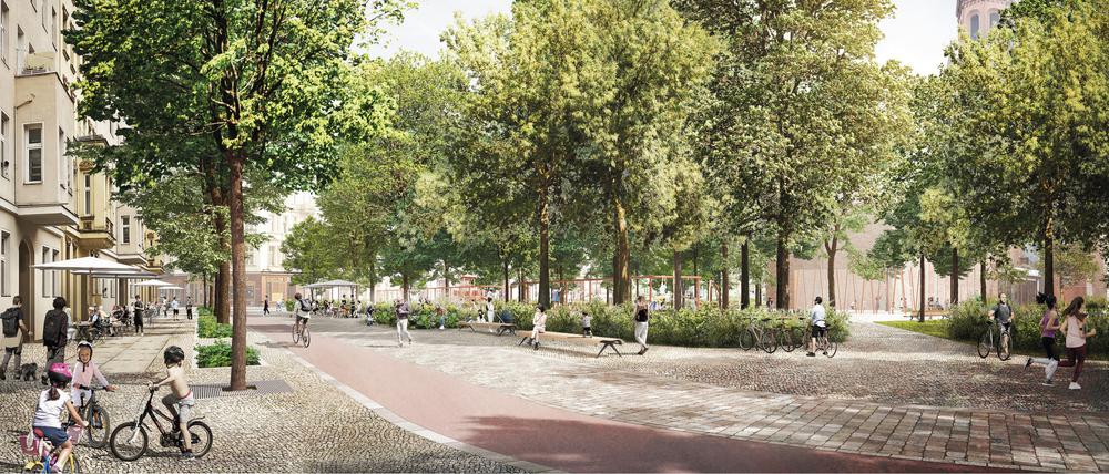 Schön grün soll der Lausitzer Platz werden.