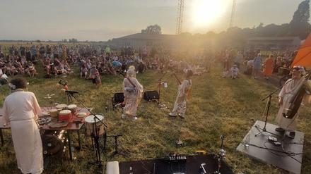 Christoph Witt von „Feldmusik 100“, Tempelhofer Feld, Fotos: privat