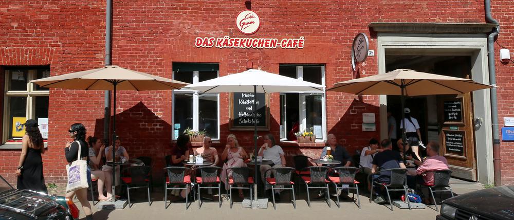 Käsekuchencafé „Guam“ im Holländischen Viertel in Potsdam