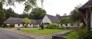 Blick auf den ehemaligen Landsitz von NS-Propagandaminister Goebbels auf dem Gelände der früheren FDJ-Hochschule (Jugendhochschule) in Bogensee nahe Wandlitz.