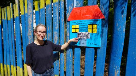 Vertreterin der neuen Initiative „Eltern gegen Rechts“ in Berlin-Wilmersdorf.