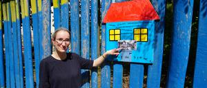 Vertreterin der neuen Initiative „Eltern gegen Rechts“ in Berlin-Wilmersdorf.