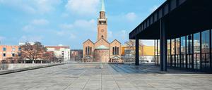 Die evangelische St.-Matthäus-Kirche steht heute als einziger historischer Bau im Kulturforum.