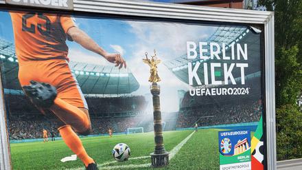 Zum Übersehen: Das Berliner EM-Plakat.