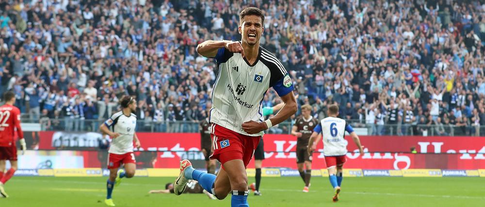 Robert Glatzel erzielte den viel umjubelten Siegtreffer für den HSV.