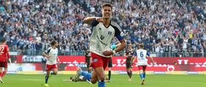 Robert Glatzel erzielte den viel umjubelten Siegtreffer für den HSV.
