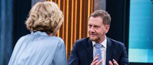 Michael Kretschmer am Sonntagabend bei Caren Miosga