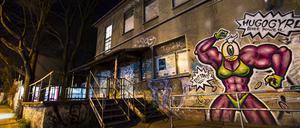 Der Eingang vom About Blank Club in Berlin.