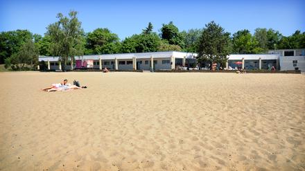Das Strandbad Müggelsee am  Fürstenwalder Damm 838 in Berlin-Köpenick wird an diesem Wochenende 100 Jahre alt. Aufgenommen am 24. Mai 2012.

Foto: Kitty Kleist-Heinrich