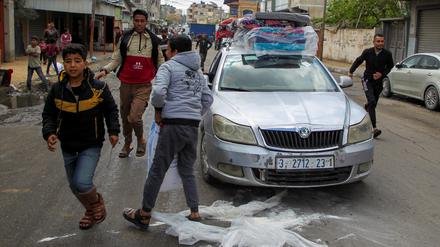 Palästinenser sind angehalten, Rafah zu verlassen.