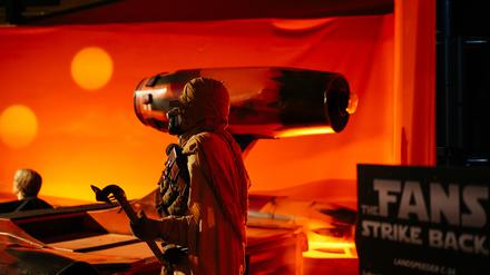 Blick in die neue „Star Wars“-Ausstellung.