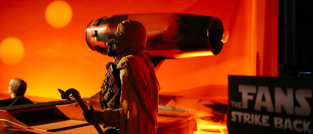 Blick in die neue „Star Wars“-Ausstellung.