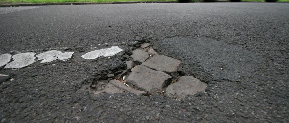 Der Zustand der Straße verschlechtert sich weiter.