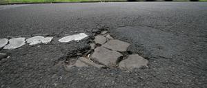 Der Zustand der Straße verschlechtert sich weiter.