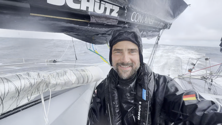 Boris Herrmann beim Transat CIC 2024.