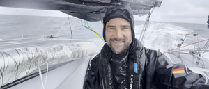 Boris Herrmann beim Transat CIC 2024.