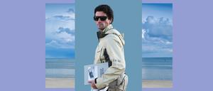 Mann mit Sonnenbrille und in Übergangsjacke von Dior.