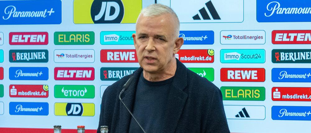 Union-Präsident Dirk Zingler erklärte am Dienstag die Situation bei seinem Verein.