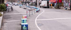 Begegnungszone Maaßenstraße in Berlin-Schöneberg.