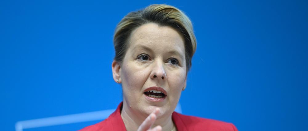 Franziska Giffey (SPD), Berliner Senatorin für Wirtschaft, Energie und Betriebe.