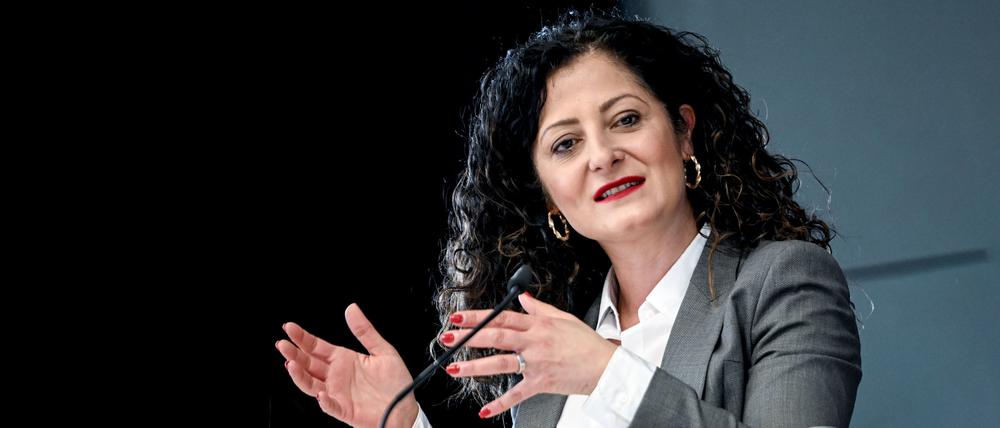 Cansel Kiziltepe (SPD), Senatorin für Arbeit, Soziales, Gleichstellung, Integration, Vielfalt und Antidiskriminierung.