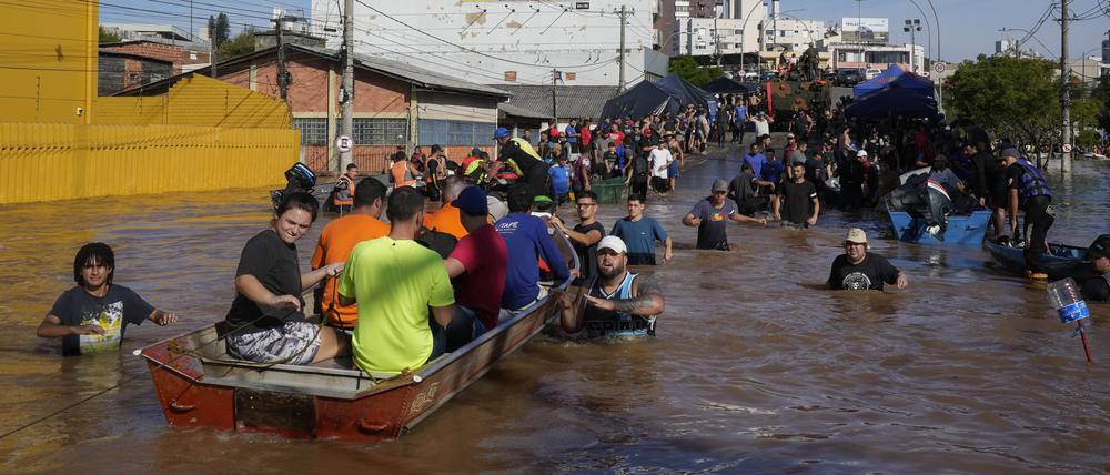 Mehr als eine Million Menschen ist von den Überschwemmungen im Süden Brasiliens betroffen.