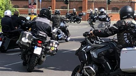 Potsdam, 08.05.2024, Lokales, Nachtwölfe MC, Nachtwoelfe MC, russischer Motorrad- und Rockerclub, russische Motorradclub