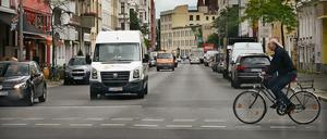 Die Zossener Straße in Berlin-Kreuzberg.