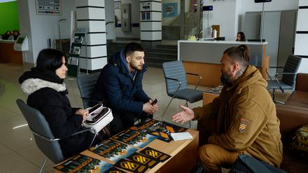 Ein Rekrutierungsbüro in der Ukraine