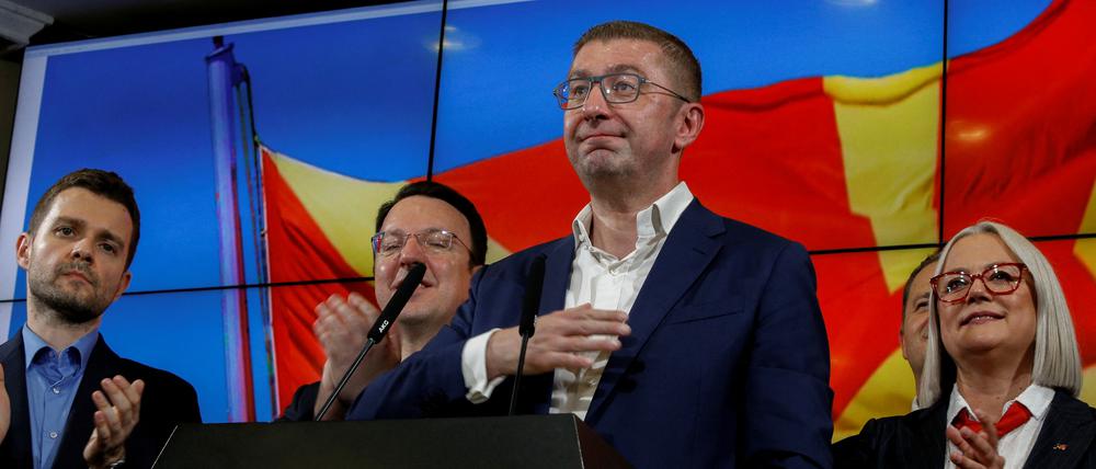 Hristijan Mickoski könnte Regierungschef werden.