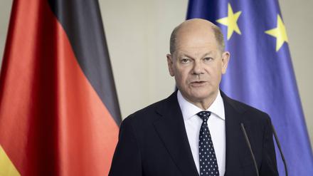 Der deutsche Kanzler: Olaf Scholz (SPD).