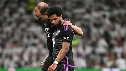 Serge Gnabry musste gegen Real Madrid früh ausgewechselt werden.