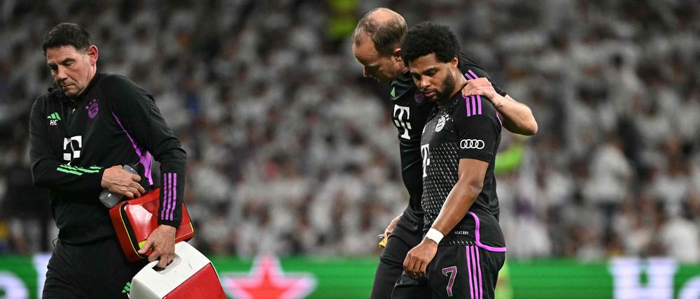 Serge Gnabry musste gegen Real Madrid früh ausgewechselt werden.