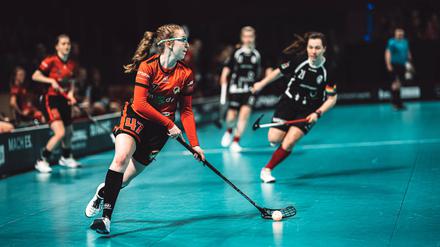 Beim Final Four spielen die Floorball-Spielenden in der Max-Schmeling-Halle.