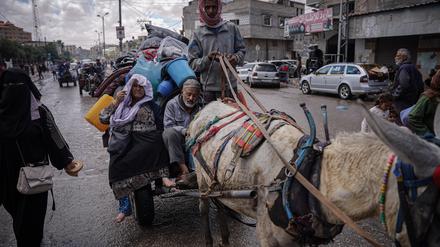 Offensive in Rafah: Sollte das israelische Militär einmarschieren, drohen die USA mit einer Einschränkung von Waffenlieferungen.