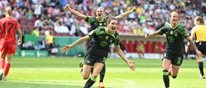 Dominique Janssen erzielte das 2:0 für den VfL Wolfsburg.