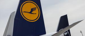 Blick auf zwei Lufthansa Flugzeuge am Berliner Flughafen BER (Archivbild vom 27.03.2024).