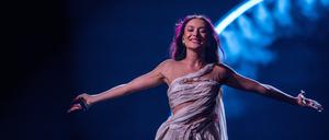 Eden Golan aus Israel tritt mit dem Titel «Hurricane» auf der Bühne des Eurovision Song Contest (ESC) 2024 im zweiten Halbfinale in der Malmö Arena auf. 
