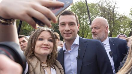 Jordan Bardella im Wahlkampf.