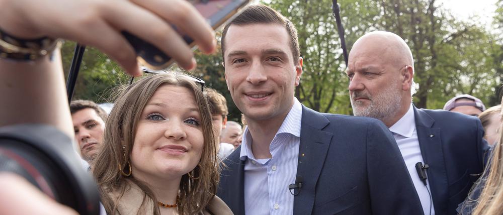 Jordan Bardella im Wahlkampf.