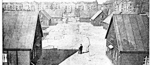 Neugebaute Notwohnungskolonie an der Schwedter Straße in der „Vossische Zeitung“ von 11. April 1920.